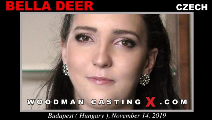 [WoodmanCasting] - Brunette Bella Deer Gets Ass-to-Mouth in Hotel - Bella Deer