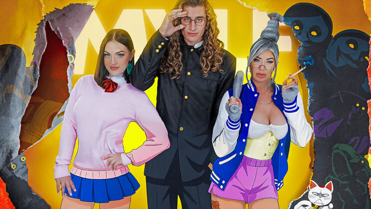 [BadMilfs] - Taboo Threesome – MILF & Young Girl Fuck the Ghosts Away - Lolly Dames - Giovanni - Lucy Lotus