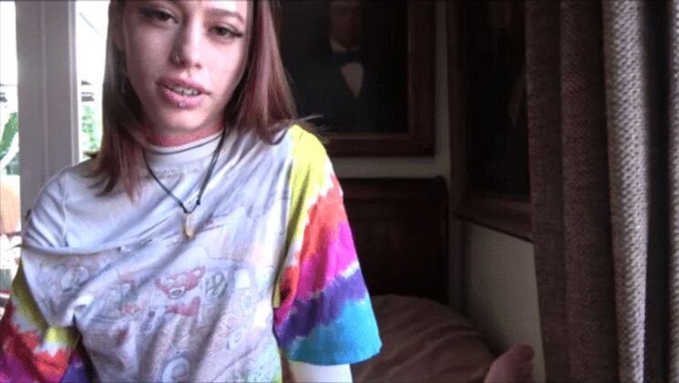 [FamilyTherapy] - Petite Stepsister Blowjob and Facial Cumshot - Laya Rae