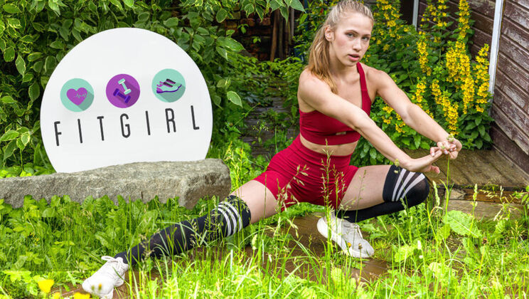 [ClubSweethearts] - Flexible European blonde Nika Murr shows her tight pussy - Nika Murr