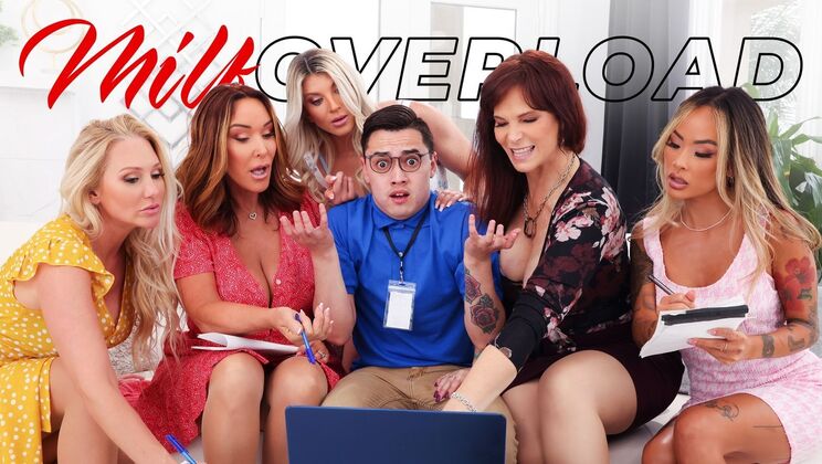 [MILFOverload] - Young Nerds Enjoy MILF Overload Group Sex