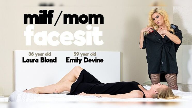 [Mature.nl] - Hot Moms Lesbian Action: Mature Facesitting and Pussy Licking - Emily Devine - Laura Blond