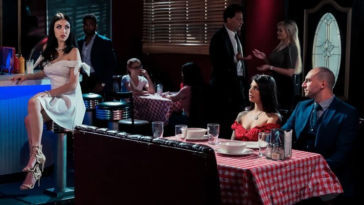 [DigitalPlayground] - Lesbian Cheating Fantasy with Pussy Licking and Spanking - Gina Valentina - Jade Baker