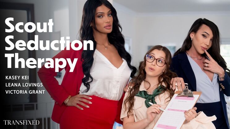 [Transfixed] - Trans Fucks Female in Seduction Therapy - Kasey Kei - Leana Lovings - Victoria Grant
