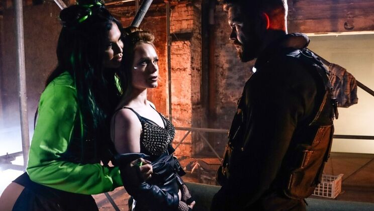 [DigitalPlayground] - European Brunette and British Blonde in Double Anal and Oral Train - Jasmine Jae - Ella Hughes - Juan Lucho - Xander Corvus - Danny D - Ava Austen