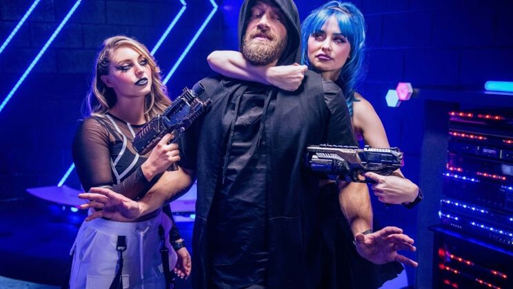 Blonde Babes with Shaved Innie Pussies in Hot Lesbian Sex