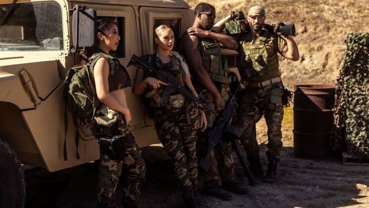 [DigitalPlayground] - Pile Driving Fuck in Boots on the Beach - Isiah Maxwell - Damon Dice - Kayley Gunner - Nicole Doshi