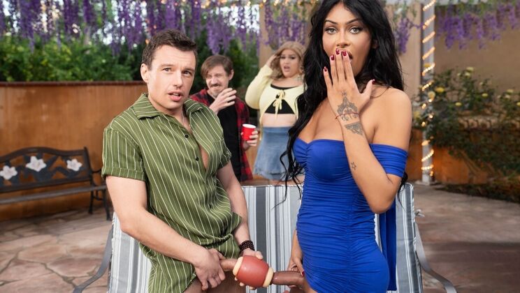 [TransAngels] - Outdoor Doggystyle with Brown Hair Babe Victoria Grant - Johnny Palms - Victoria Grant