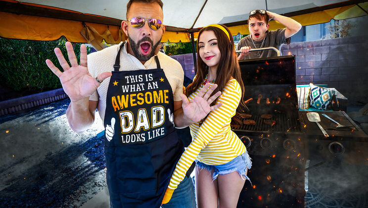 [FamilyStrokes] - Tiny Tit Play and Hairy Pussy Rubbing - Will Pounder - Serena Hill