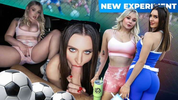 Soccer Moms Blowjob Threesome with Ella Reese & Lucky Kay Love