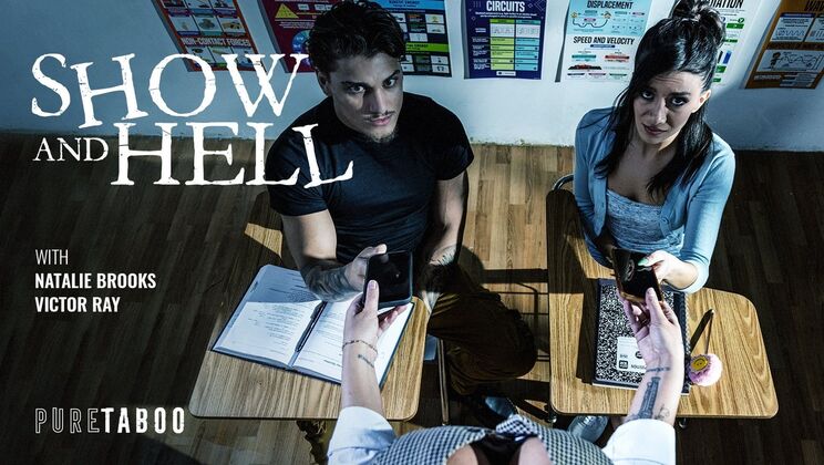 [PureTaboo] - Latina Teen Gags on Big Dick Then Gets Cumshot - Natalie Brooks - Victor Ray