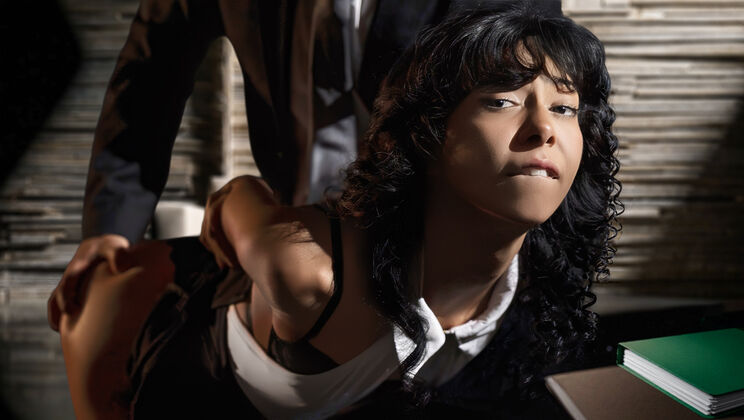 Cindy Luna's First Time: Rough Sex, Spanking, & Gagging