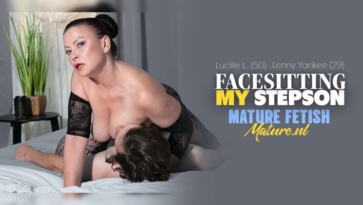 Big Tit MILF Lucille L. Face Sits Her Stepson And Makes Him Eat Her Ass